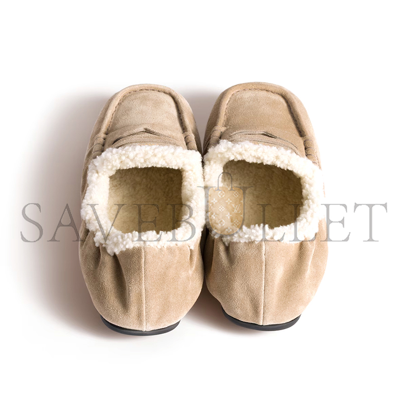 MIU MIU RUCHES SUEDE LOAFERS 5D341E 
